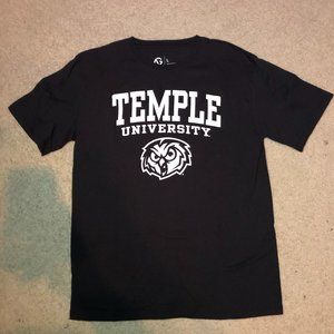 Temple University Black Long Sleeve Tee